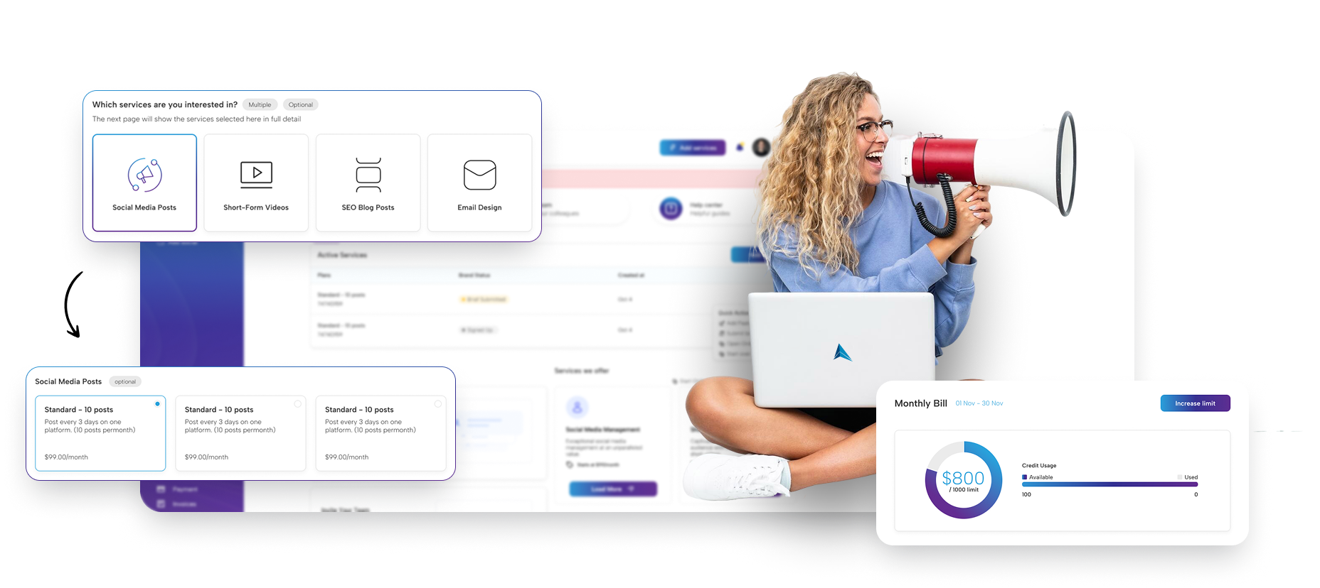 Social Media Management Dashboard Banner